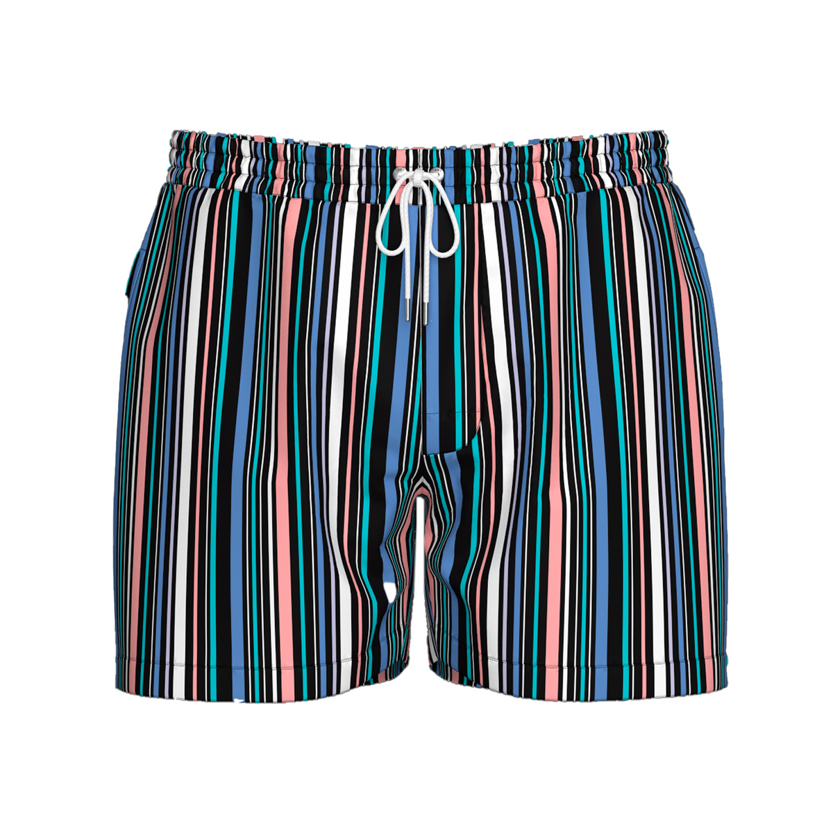 MENS AERO MULTI STRIPE SWIM SHORT 