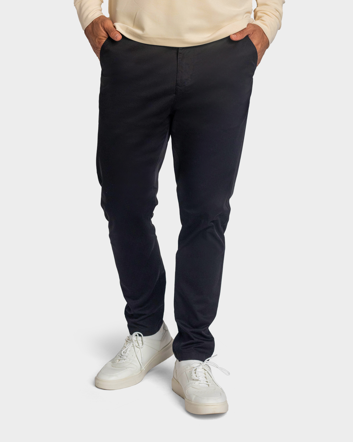 MENS SLIM FIT CHINO PANT BLACK 