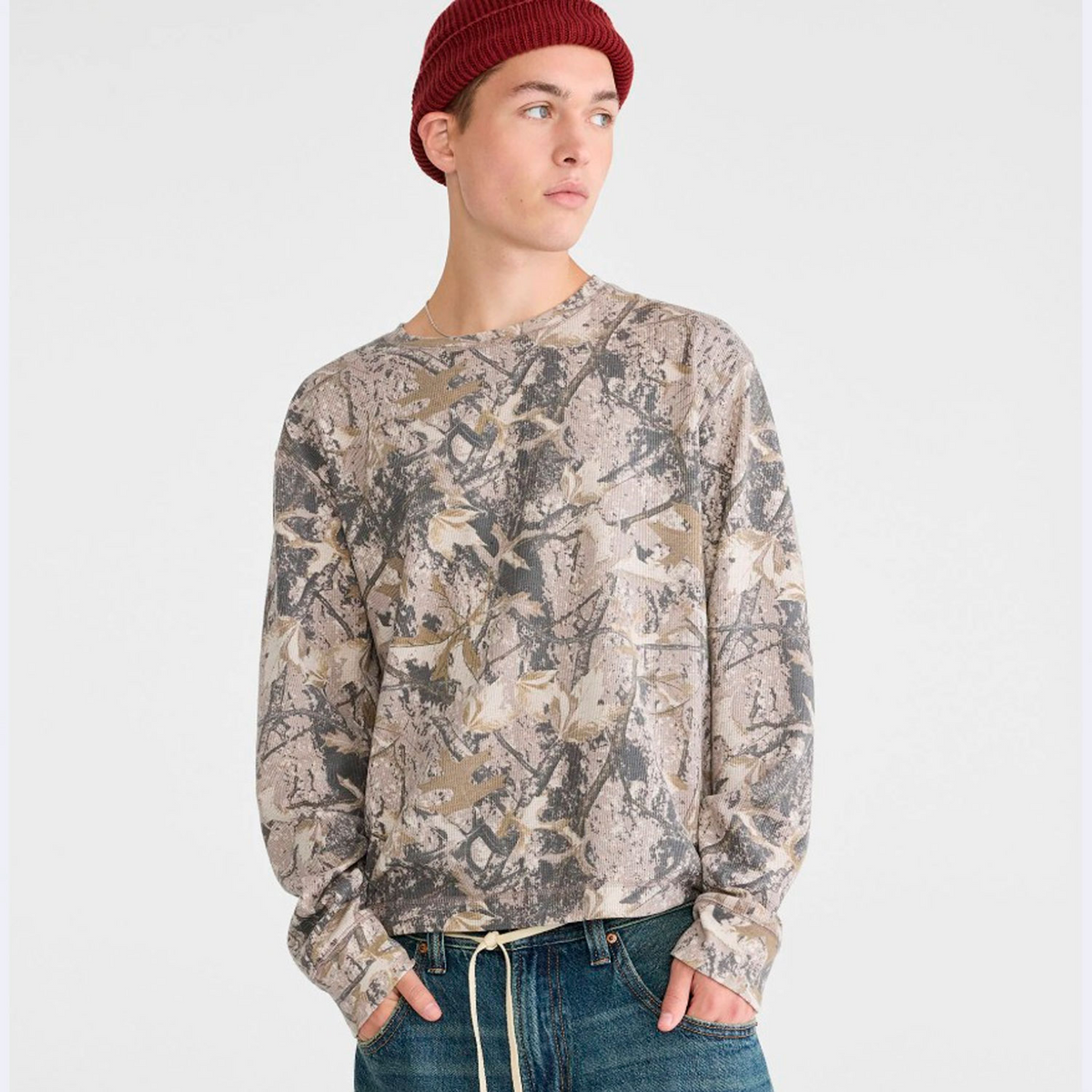 AERO GUYS LS KNIT TOPS 