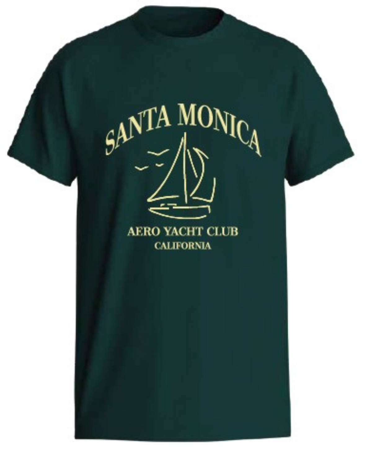 SANTA MONICA HIGH BUILD T-SHIRT #3823prgreen