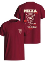 PIZZA TIME PUFF PRINT T-SHIRT 