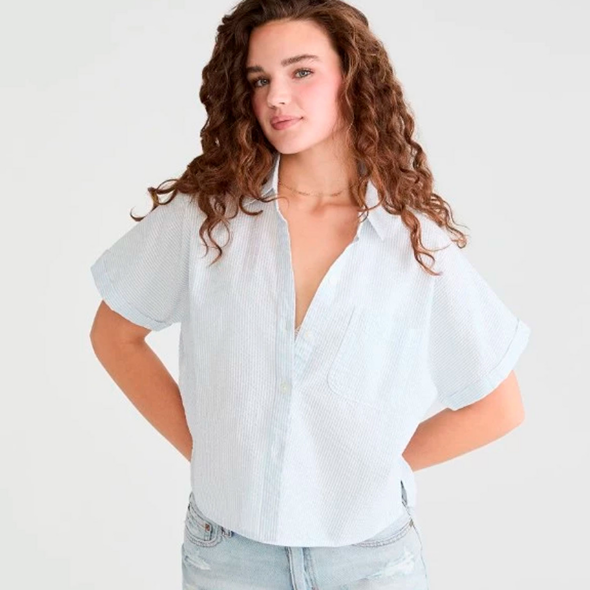 AERO GIRLS WOVEN TOPS 